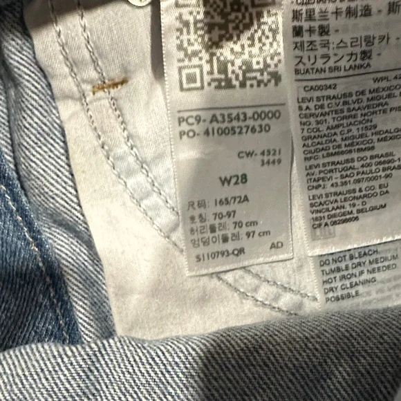 Levi's Blue Denim Mini Skirt - Picture 4 of 4